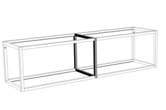 One pièce d'extension look inox 