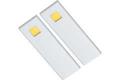 Set 2 d'lau Led rectang. sous-encastré 3W 3200K alu - touch 10w avec dimmertransfo