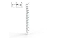 Flexit re conduit pour cables 1285mm blanc  