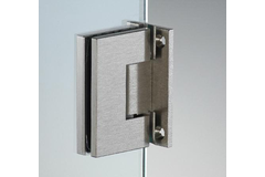 Verstelbare centrale scharnier wand/glas, voor 6/8 mm glas, B50 H80, chroom