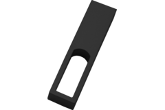 Support centrale pour barre de penderie Linear 2 noir
