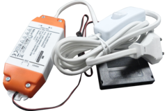 Led transfo 15 W 91x40x19mm+6x verdeler