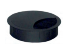 Passe cable Exit R zamak noir laqué d:80mm 