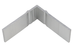 Grille cache-rad.-coin de raccord alu  
