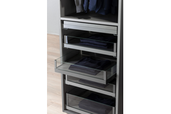 Tf-line tiroir verre h.130mm c.500mm anthracite 