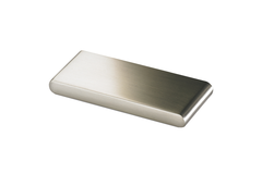 Poignée Fermo, entraxe de perçages 32 / 64 mm, L 74 mm, B 7 mm, H 27 mm, aspect inox brossé