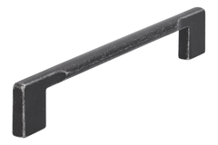Poignée ovale droit ea 160mm l180mm zmc fer mat 