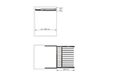 Amari porte-pantalon 600-700mm anthracite 