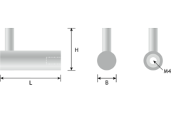 Porte-manteau ALVER fer blanc l40mm 