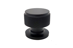 Gekrulde knop ø30 h30mm mat zwart