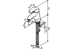 Space mitigeur chrome  