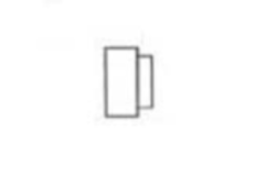 Embout de barre d40mm inox satine  
