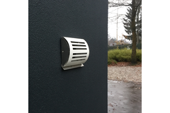 Paneir delta jalousie inox/blanc d.125mm 