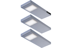 Tadeo led-Set 3 x 3.5w 12V 3500k RVS + schakelaar