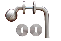 Bouton tourn courbe d50 +clenche bb ga  19mm rvs