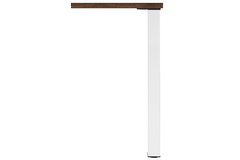 Pied de table q60 blanc mat 60x60mm h87 reglable  