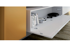 Link U262 compas d'abattant finition alu gris 
