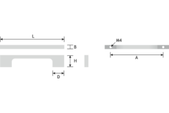 Greep oeloe zamak wit ba 224mm l243mm