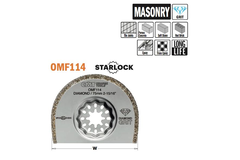 75mm rond gecoat diamant schijf vr multi construct i=2,2mm/1 st