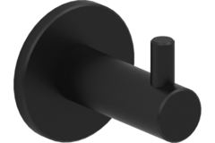 Porte-manteau rond noir 35 x 42mm 