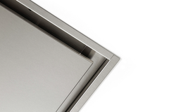 Novy Pureline 90 cm inox moteur s/s Led 