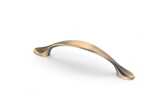 Greep Haida, boorafstand 96, L 126 mm, B 13 mm, H 22 mm, messingkleurig antiek geborsteld