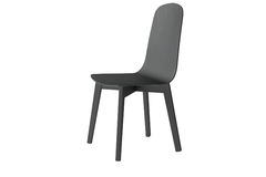Dolce stoel hout antracietgelakt /hout antraciet