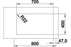 Blanco évier andano 340/340-u man. 