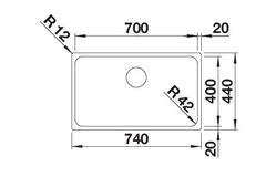Blanco Solis 700-U commande manuelle