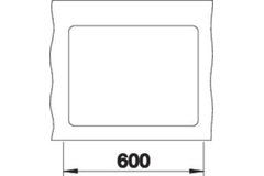 Blanco Subline 340/160-F links rock grey manuele bediening