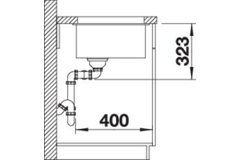 Subline spoeltafel 350/350-U zwart manueel