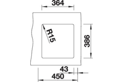 Blanco Subline 375-U blanc cristal brillant commande manuelle