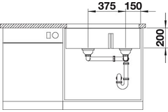 Blanco Subline 430/270-U antraciet 
