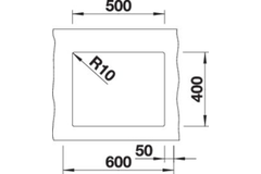 Blanco subline 500-u antraciet man.