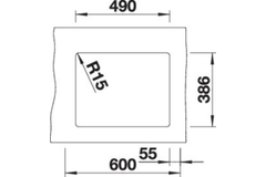 Blanco Subline 500-U blanc cristal brillant commande manuelle