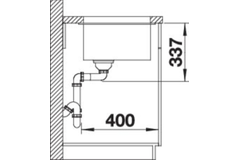 Blanco Subline 800-U rotSilgranitijs manueel
