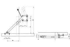 Meubelschaar cea-lift 601 links chroom