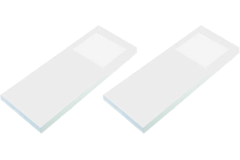 Hera set 2 x Slim-pad F led 5W 24V 3000K wit+ transfo led 15