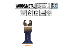 Lame scie multi-outils bois/métal 15mm bim 8%co x5 