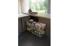 Rational corner Soft Close 500/550mm droite chrome 