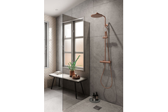 Damixa silhouet set de douche cuivre brossé 
