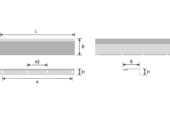Greep stratt ba1056 l1100 Zamak RVS look