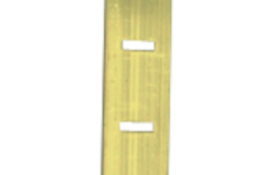 Cremaillères à appliquer 11mm alu or (2m)
