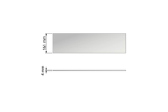 Chic line set face/dos verre l. 670  h.161  p.4mm 