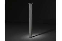 Tafelpoot capri 50 zwart h:700mm 50x50mm