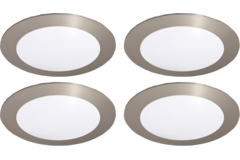 Hera set 4 x FR-68 led 4W 24V 3000K RVS-look+ transfo led 30W