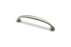 Poignée Terranda, entraxe de perçages 128, L 146 mm, B 12 mm, H 28 mm, aspect inox brossé