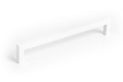 Poignée U BA160 L168.5 zamac mat blanc