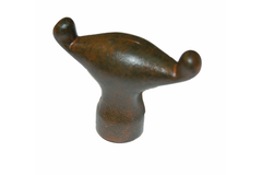 Poignee luc 38mmxh28mm coul. rouille 