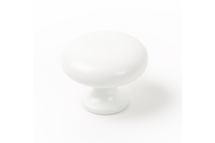 Knop DUKE Ø31.4 zamak mat wit